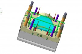 塑胶模具设计结构图纸0117