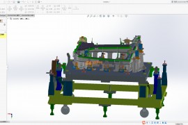 汽车左右后窗总成检具设计