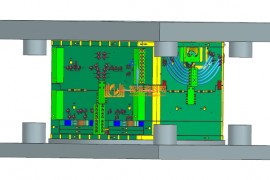 塑胶汽车模具设计结构图纸0026