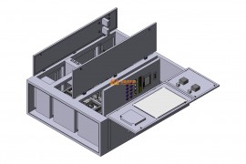 大型的户外机箱柜设计模型