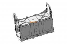 大型的卧式户外机柜