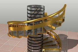 AutoCAD绘制旋转楼梯教程（图文教程）