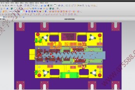 五金汽车模具结构图纸0036