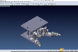 重型车V型推力杆热压夹具