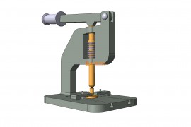 手动压铆机 3D模型