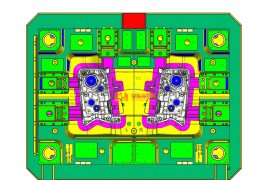 塑胶汽车模具设计结构图纸0004