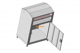 街边旧物回收箱