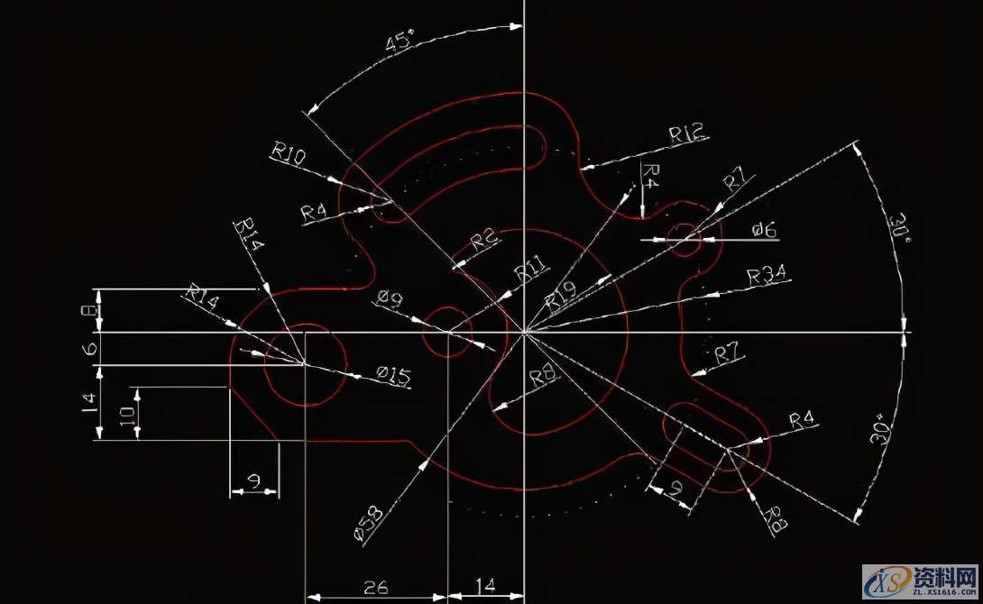 24张CAD练习图纸，数控新手到老司机的进阶之路,24张CAD练习图纸，数控新手到老司机的进阶之路,模具设计,电商,培训学校,数控,非标,第7张