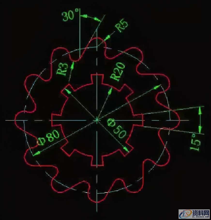 24张CAD练习图纸，数控新手到老司机的进阶之路,24张CAD练习图纸，数控新手到老司机的进阶之路,模具设计,电商,培训学校,数控,非标,第10张