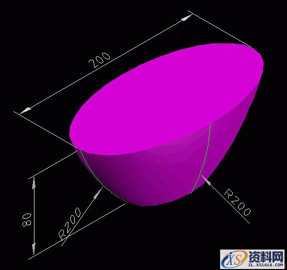 CAD绘制三维元宝(图文教程),教你如何用CAD绘制三维元宝,椭圆,下图,参考,我们,元宝,第13张