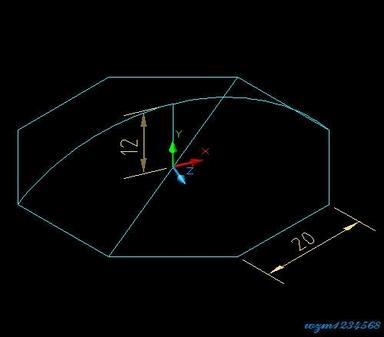 AutoCAD教程_雨伞（图文教程）,AutoCAD教程_雨伞,如图,八边形,圆弧,曲面,边界,第4张