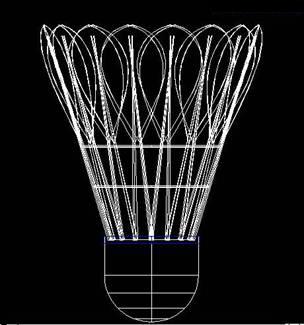 AutoCAD三维建模实例：三维羽毛球（图文教程）,AutoCAD三维建模制作立体羽毛球,如图,三维,旋转,基点,圆环,第18张