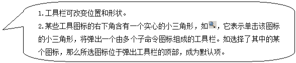 AutoCAD从入门到施工图（1）（图文教程）,圆角矩形标注: 1.工具栏可改变位置和形状。 2.某些工具图标的右下角含有一个实心的小三角形，如 ，它表示单击该图标的小三角形，将弹出一个由多个子命令图标组成的工具栏。如选择了其中的某个图标，那么所选图标位于弹出工具栏的顶部，成为默认项。 ,AutoCAD,教程,第11张
