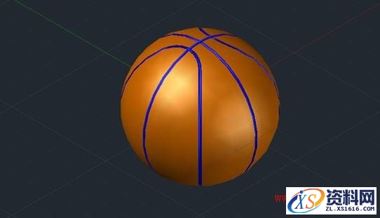 灵活运用AutoCAD2017快速三维建模篮球,用AutoCAD2017三维建模篮球,三维,建模,第9张