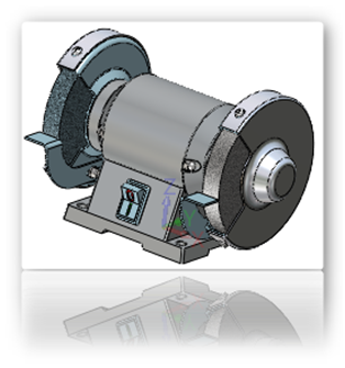 中望3D砂轮机通用机械建模设计（图文教程）,10.png,设计,零件,装配,渲染,第10张