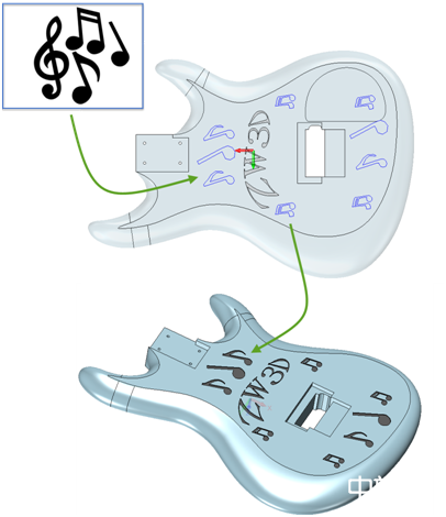 中望3D设计酷炫吉他（图文教程）,\,教程,第5张