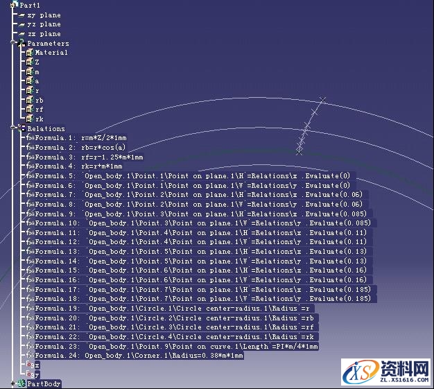 CATIA绘制渐开线齿轮图文教程,CATIA绘制渐开线齿轮教程,绘制,齿轮,教程,第7张