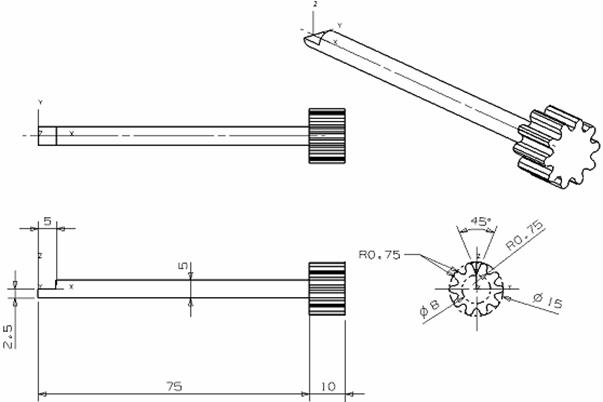 UG卡丁车设计实例教程(十二)_齿轮轴（图文教程）,UG卡丁车设计实例教程(十二)_齿轮轴,教程,实例,第1张
