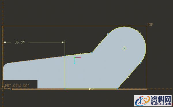 一种支座零件的Pro/E零件建模教程(图文教程),一种支座零件的Pro/E零件建模教程,零件,命令,拉伸,直径,创建,第8张