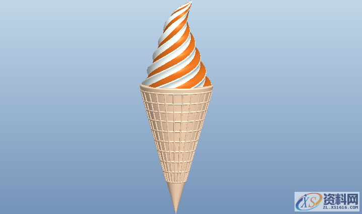 教你使用Proe/Creo软件做可变截面扫描创建冰激凌,Proe/Creo使用可变截面扫描创建冰激凌,内容,VIP,访问,第11张