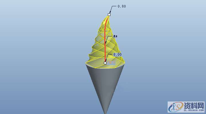教你使用Proe/Creo软件做可变截面扫描创建冰激凌,Proe/Creo使用可变截面扫描创建冰激凌,内容,VIP,访问,第10张