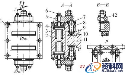 大型机床的双向作用增力夹紧装置结构设计与应用原理,大型机床的双向作用增力夹紧装置设计,结构设计,第1张