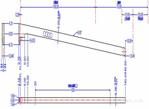 模具制图的标注经验（图文教程）,模具制图的标注经验,标注,螺丝,主视图,第12张