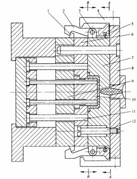 塑料模具设计教程_4-2注射模具的典型结构（图文教程）,塑料模具设计教程_4-2注射模具的典型结构,塑料模具,模具,第4张