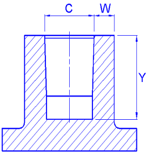 螺母(铜柱)的埋入方式和设计尺寸（图文教程）,螺母(铜柱)的埋入方式和设计尺寸,尺寸,方式,第2张