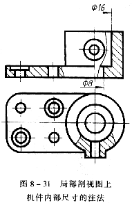 机械制图教程—8-2剖视图（图文教程）,机械制图教程—8-2剖视图,剖视图,机件,如图,标注,平面,第26张
