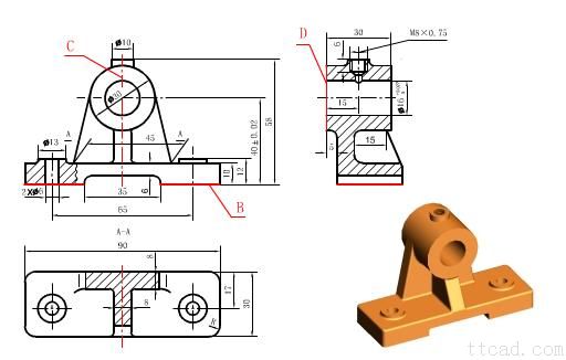 零件图的画法（图文教程）,零件图的画法,画法,零件,教程,第25张