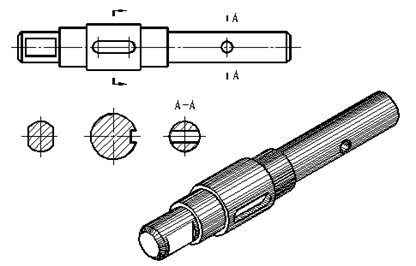 七、机件表达方法|AutoCAD机械制图教程（图文教程）,七、机件表达方法|AutoCAD机械制图教程,剖视图,视图,画法,机件,第24张