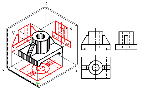 三、点,直线,平面的投影|AutoCAD机械制图教程（图文教程）,三、点,直线,平面的投影|AutoCAD机械制图教程,教程,制图,直线,投影,第8张