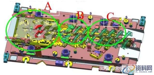 五金模具设计：五金汽车钢板连续模结构设计抬料脱料标准,模具设计,结构设计,第18张