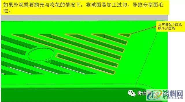 塑胶产品外观有网孔的情况下，分型线应该注意的事项,分型,塑胶,第2张