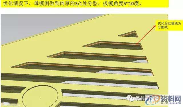 塑胶产品外观有网孔的情况下，分型线应该注意的事项,分型,塑胶,第3张