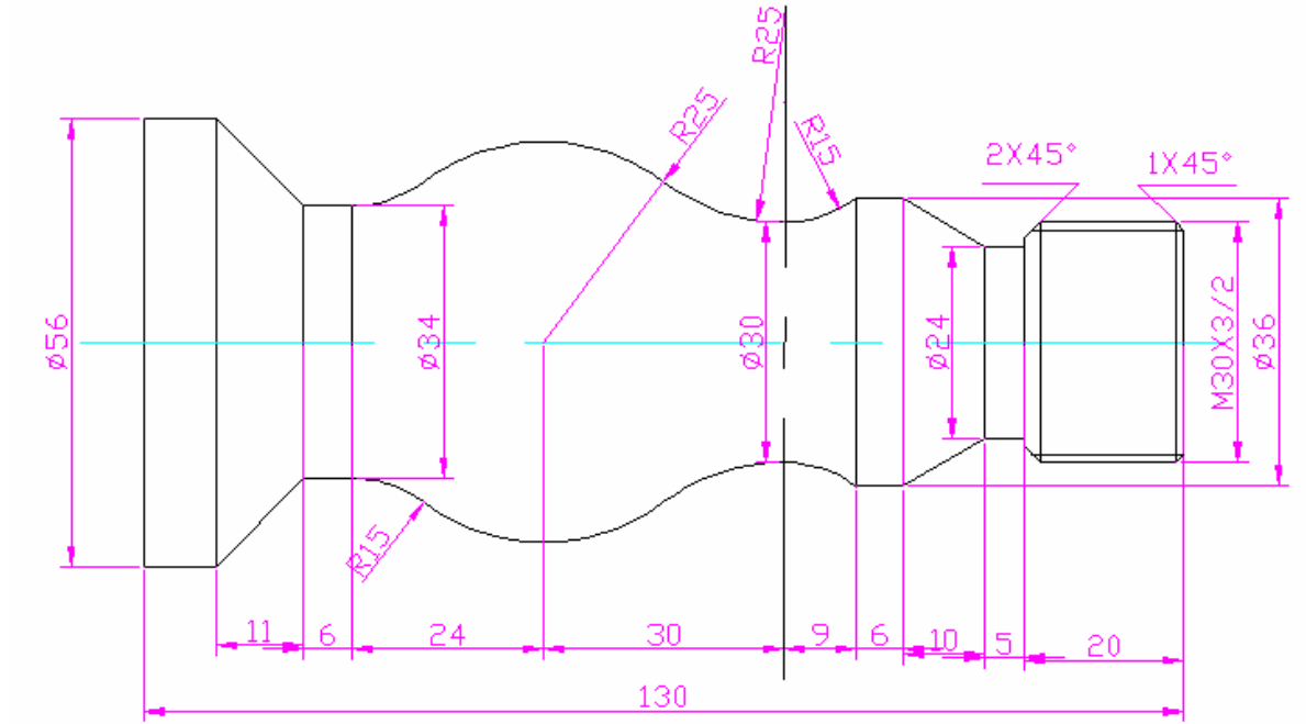 数控车软件应用竞赛模拟题(图文教程),数控车软件应用竞赛模拟题,造型,加工,零件,第2张