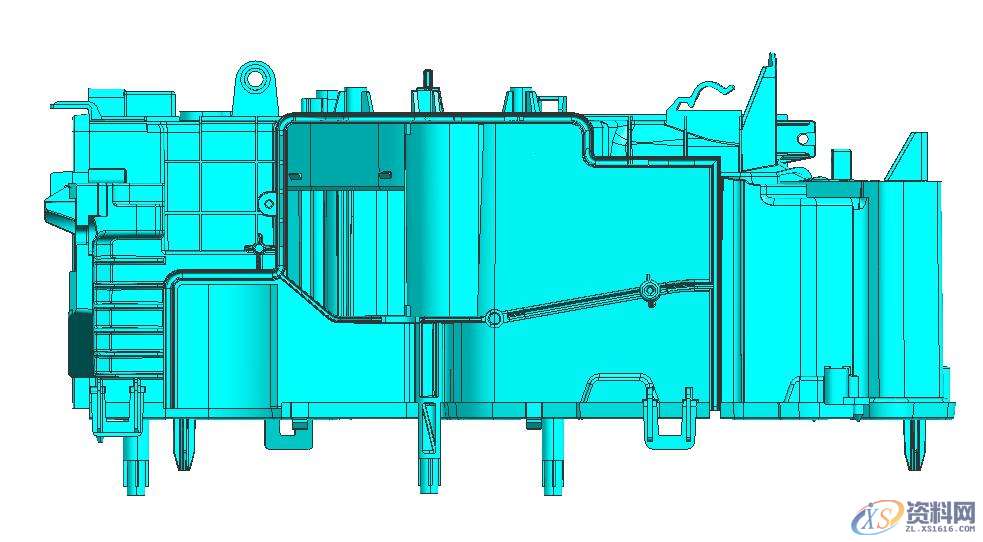 汽车模具设计：汽车空调壳体模具结构剖析,结构,模具,精雕,模具设计,产品,第2张