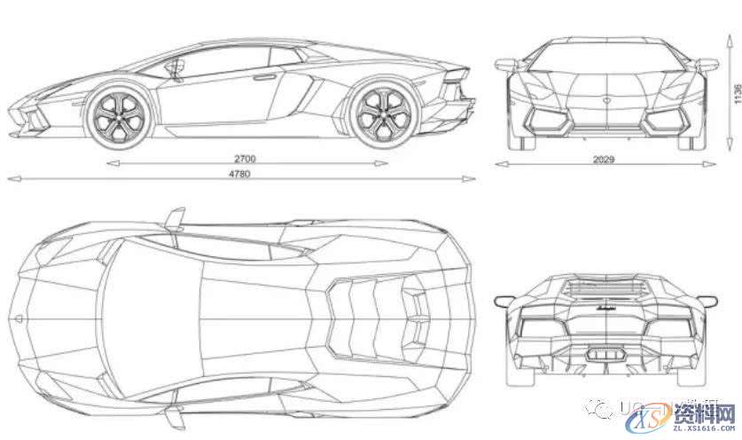 用UG画汽车，看看大神是怎么操作的,曲面,曲线,图中,如图,创建,第1张