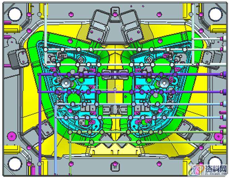 汽车模具设计：汽车前大灯灯壳注塑模如何设计？,塑件,模具,设计,分型,第14张