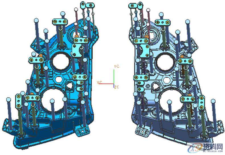 汽车模具设计：汽车前大灯灯壳注塑模如何设计？,塑件,模具,设计,分型,第20张
