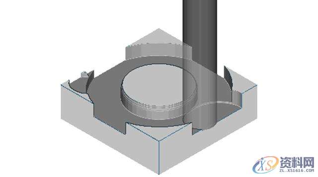 告诉你数控编程中常遇到的问题及解决方法五、多余的加工多余的加工是指对于刀具加工不到的地方或电火花加工的部位进行加工，它多发生在精加工或半精加工。有些模具的重要部位或者普通数控加工不能加工的部位都需要进行电火花加工，所以在开粗或半精加工完成后，这些部位就无须再使用刀具进行精加工，否则就是浪费时间或者造成过切。如下面所示的模具部位就无须进行精加工。(1)无须进行精加工的部位六、空刀过多空刀是指刀具在加工时没有切削到工件，当空刀过多时则浪费时间。产生空刀的原因多是加工方式选择不当、加工参数设置不当、已,加工,精加工,设置,第2张