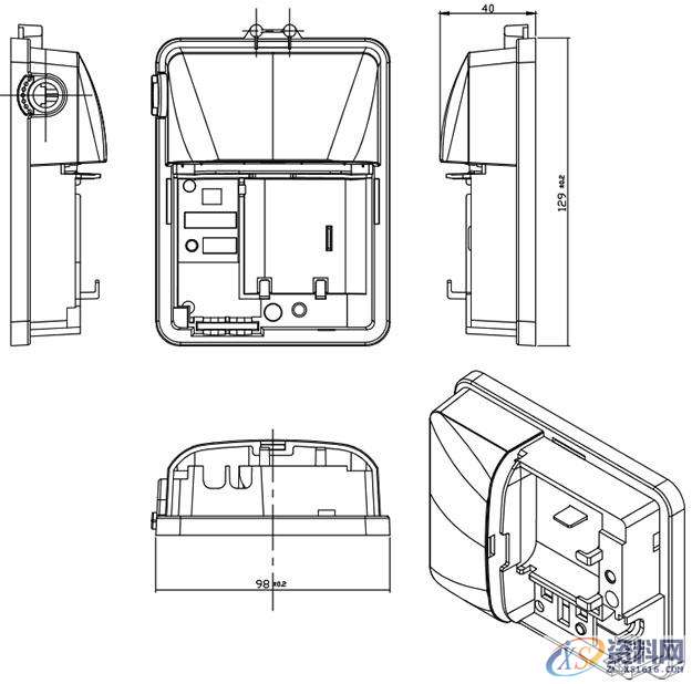 塑胶模具设计：家用煤气报警器外壳设计分享！,模具设计,塑胶,第1张