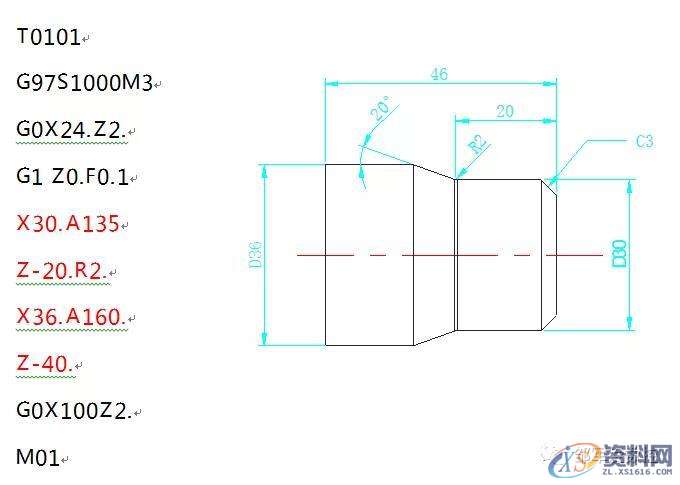 CNC加工：数控车倒角C与自动倒圆角R编程方法,倒角,圆角,加工,第6张
