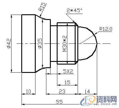 数控加工编程实例，需要的请收藏!,数控加工编程实例，需要的请收藏!,工件,精加工,第9张