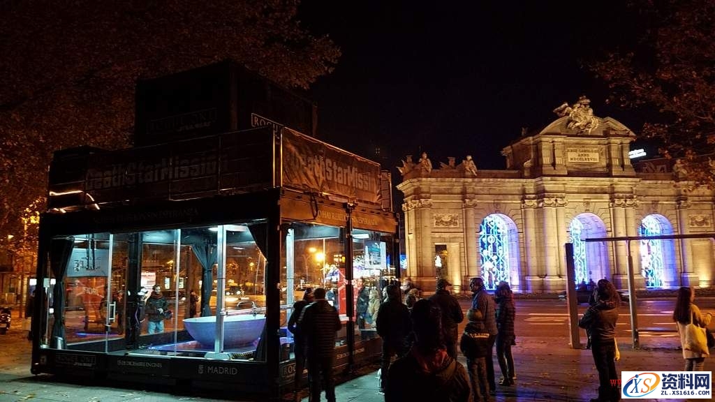 庞大的3D打印产品“死星”现身于马德里市中心,巨大3D打印“死星”现身马德里市中心,打印,第2张