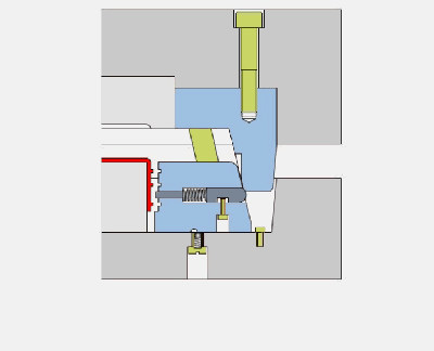 一目了然的模具结构动态图！快来看看吧！！！,分型,机构,侧向,脱模,第8张
