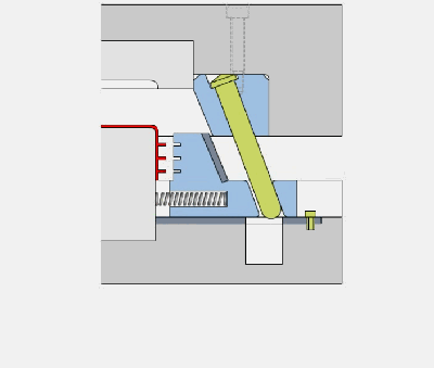 一目了然的模具结构动态图！快来看看吧！！！,分型,机构,侧向,脱模,第7张