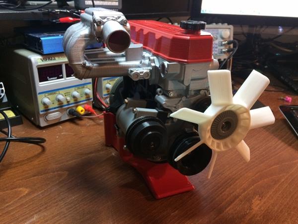 3D打印台丰田22RE发动机（图文教程）,3D打印台丰田22RE发动机,打印,模型,进行,第5张