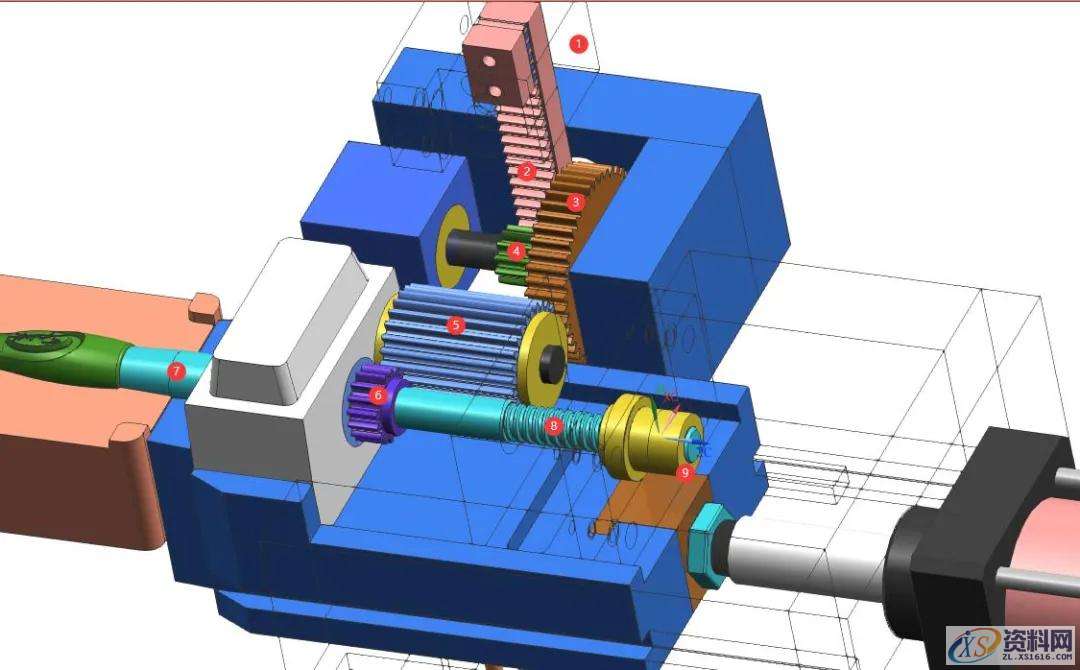 模具设计:螺纹侧抽芯加油缸抽出3D图，值得收藏,油缸,模具设计,螺纹,第3张